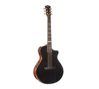 Cort Masterpiece Series - Guitarra A/E moderna negra con funda