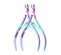 Corta cuticulas 1/2/4 Uds cortaúñas de acero inoxidable for cutículas cortador de uñas arte manicura pedicura cuidado alicate cortador herramientas de belleza for uñas para Manicura(MULTICOLOR-2PCS)