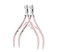 Corta cuticulas 1/2/4 Uds cortaúñas de acero inoxidable for cutículas cortador de uñas arte manicura pedicura cuidado alicate cortador herramientas de belleza for uñas para Manicura(PINK-2PCS)