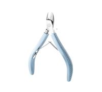 Corta Cuticulas Tijeras for cutículas de uñas, removedor manicura, pinzas for piel muerta, cortadores acero inoxidable, cortaúñas, mango silicona para Manicura(Light blue)