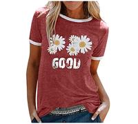 Corta Mujer Verano Camisa Cuello V Manga Hueca Burbuja Elegante Casual Top Short Sleeve Shirt Clásica Básica Top Suelto T-Shirt Tops 2023 Camiseta de Manga Corta Mujer Moda JANES711SALE03619