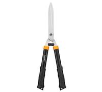 Fiskars Tijeras Cortasetos HS21, Para Podar Setos y Arbustos, Longitud 59 cm, Cuchillas de Acero Templado/Mango de Plástico Soft-Touch, Negro/Naranja, Solid, 1026827