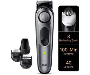 Cortabarbas Braun BeardTrimmer 7 BT7420/ con Batería/ 6 Accesorios