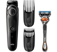 Cortabarbas Braun Beardtrimmer Series 3000 BT3242/ con Batería/ Incluye Gillette F5 ProGlide