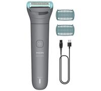 Philips Afeitadora Corporal series 3000 - Depiladora Masculina con sistema de protección, Recorta y depila zonas íntimas, Afeitado suave y apurado, 100% impermeable, 80 min. de autonomía, BG3480/15.