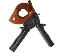 Cortacables de trinquete Cortador de cables alta resistencia con trinquete, rango corte 300 mm2, 500, cortador bicicleta for cobre y aluminio(J40A)