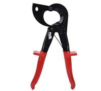 Cortacables, Stripper con Tipo Carraca, Pelacables con Trinquete Multifuncional, Herramienta de Mano para Cortar Cables de Aluminio (Rojo + Negro)