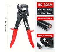 Cortacables y cortador de alambre con carraca, funciona para cables de varios 240 mm²