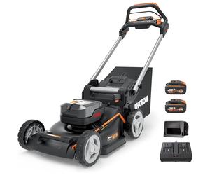 Cortacésped a Batería con Tracción WORX WG749E | 46 cm | 40V (2x20V) | 2x 4,0Ah + Cargador Doble