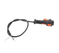 Cortacésped de 26mm, Interruptor de Mango, Cable de gatillo de Acelerador, Accesorios de desbrozadora, plástico Premium, Negro, 20cm de Longitud