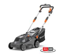 Cortacésped de batería 18v 34 cm ancho de corte con batería y cargador incluidos