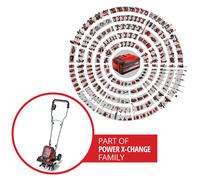 Einhell Kit de cortacésped con batería GE-CM 36/33 Li | PXC | 36 V | corte 33 cm | máx. 250 m² | cesta 30 l | altura corte 25-65 mm | 2 baterías de 2,5 Ah y 2 cargadores