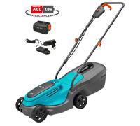 Cortacésped de batería gardena 14630-20 18v 30 cm ancho de corte 30 de autonomía con cargador y batería incluido