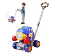 Cortacésped de Burbujas Juguete para Niños - Juguetes de Jardín para Empujar para Niños | Soplador De Juego De Entretenimiento De Dinosaurio Para Preescolares Niño Y Niña Edad 3+ Hogar Tiempo De Juego