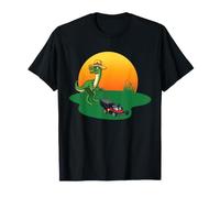 Cortacésped de Dinosaurio Divertido Trabajo de Patio T Rex diseño de Corte Camiseta