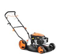 FUXTEC Cortacésped de Gasolina FX-RM51SA96 - Ancho de Corte de 51cm y tracción - Función 4en1: Cortar, Mulching, Recogida, Descarga Lateral - Potente Motor fácil de arrancar