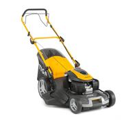 Cortacésped de Gasolina STIGA Combi 55 SQ H autotractado - Motor Honda 201cc, Sistema de Corte 4 en 1, Ancho de Corte 51 cm, Bandeja de Recogida de 70 L, Obturador multurador y Deflector Lateral