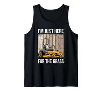 Cortacésped Divertido cortadora de césped Estoy aquí para la Hierba Camiseta sin Mangas