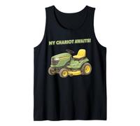 Cortacésped Divertido para Montar ¡Mi Carro Espera! Camiseta sin Mangas