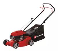 Einhell Cortacésped de Gasolina GC-PM 40/1 (1,2 kW, Ajuste de Altura en 3 Niveles, larguero de guiado Plegable, Carcasa de plástico Estable, Bolsa colectora con indicador de Nivel, para 800 m²)