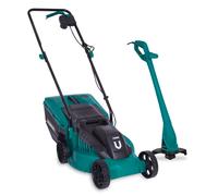 Cortacésped eléctrico 1300W y cortabordes 300W | Set completo
