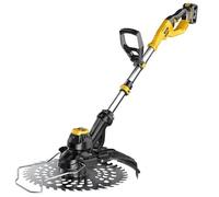 Cortacésped eléctrico inalámbrico con sistema de batería de 20 V máximo, bloqueo de seguridad doble, batería de litio de 21 V, tiempo de funcionamiento de 90 minutos, incluye 2 baterías para un