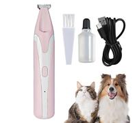 Cortacésped eléctrico inalámbrico recargable USB, resistente al agua, cortapatas para perros | para mascotas, cachorro, salchicha, cara, cuerpo, garras, baño, interr