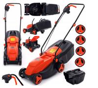 Cortacésped Eléctrico Jardín Electromáquina 30L 2100W Solo 9 Kg