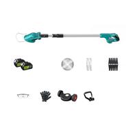 Cortacésped eléctrico sin escobillas de 8 pulgadas, cortadora de césped inalámbrica, cortador de jardín ajustable, herramienta eléctrica para batería de 18 V, ligera, buena potencia (juego de 2