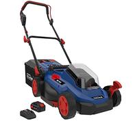 Cortacésped Güde 58400 con batería RM 18-401-23 (motor sin escobillas, 18 V, ion de litio, 4,0 AH, 72 Wh, siega, recoge y mantillo)