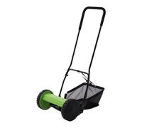 Cortacésped manual con carrete de empuje con recogedor de césped, cortador de césped manual para podar y mantener el césped del jardín