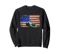 Cortacésped patriótico diseño de Bandera Estadounidense para el Cuidado del Patio Sudadera