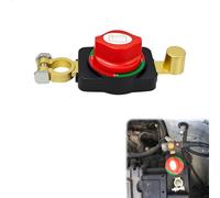 Cortacorrientes Bateria Coche 12V, Desconectador de Bateria Coche Universal para Auto Moto Caravana, Desconectador de Bateria Moto en Aleación de Zinc