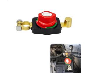Cortacorrientes Bateria Coche 12V, Desconectador de Bateria Coche Universal para Auto Moto Caravana, Desconectador de Bateria Moto en Aleación de Zinc