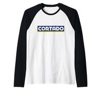Cortado Española Café Espresso Goya Comida Latina Hispana Camiseta Manga Raglan