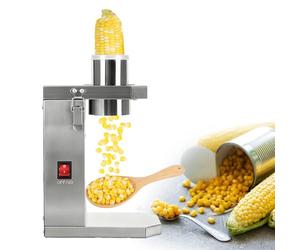 Cortador automático de maíz fresco y cocido, entrada de 6,5 cm, cabeza de acero inoxidable de 3 cm, descascaradora comercial, extracción rápida de granos en 20 segundos