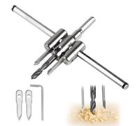 Cortador circular de 30 a 300 mm, sierra perforadora ajustable de aleación de acero, broca universal para carpintería, plástico, cortador de placas de yeso para corte circular preciso, cortadores de
