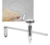 Cortador circular de pared seca, cortador de agujeros circulares de acero inoxidable para paneles de yeso de eje de acero, sierra de yeso, punto de pivote ajustable, herramientas para cortar agujeros redondos en material de pared seca