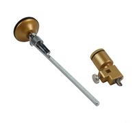 Cortador circular de vidrio con ventosa para corte circular sobre vidrio, rango de diámetro 7-40 cm, mango de aleación de metal dorado con escala, compatible con aceite de corte, (400 mm)