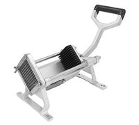 Cortador comercial de papas fritas, máquina manual para cortar patatas con pies de succión para verduras, cebollas y frutas; cortador de tiras gruesas de acero inoxidable para uso (12mm)