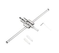 Cortador de agujeros circulares ajustable 30-300mm Juego de brocas de sierra circular plateadas ajustables Herramienta de carpintería DIY