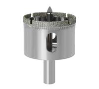 Cortador de agujeros de vidrio profesional multiusos con borde recubierto de diamante para piedra lisa, herramienta de corte eficiente de cerámica, equipo profesional de perforación de vidrio