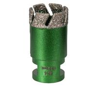 Cortador de agujeros soldado roscado profesional con dientes antivibraciones para piedra de porcelana y proyectos de construcción, herramienta de corte rápido de agujeros de diamantina