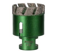 Cortador de agujeros soldado roscado profesional con dientes antivibraciones para piedra de porcelana y proyectos de construcción, herramienta de corte rápido de agujeros de diamantina