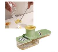 Cortador de ajo multifunción para ajo y verduras diseñado para un uso mínimo de espacio en la encimera (verde)