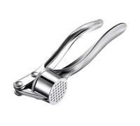 Cortador de ajo, picadora de ajo de cocina, herramienta de corte de cocina ligera, picadora de ajo manual de metal con mango, prensa de ajo doméstica, trituradora de ajo portátil, picadora de ajo para