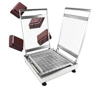 Cortador De Alambre De Acero Inoxidable para Cubitos De Queso - Herramienta De Corte Cuadrada para Chocolate - con 3 Tablas De Corte De Repuesto, para Mantequilla, Tostadas, Caramelo, Gomitas