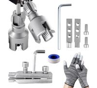 Cortador de alambre de tubo de PVC, cortador de alambre de tubo de tubería de 1/2" y 3/4" rosca interior y exterior cortador de alambre de tubería de agua para electricidad sanitaria