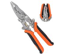 Cortador de alambre pelacables herramienta pelalalables,Herramienta de pelado de cables 12 en 1 | Cortador de perno profesional versátil con mango ergonómico antideslizante para alambre de cobre