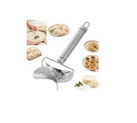Cortador de albóndigas de acero inoxidable, para envolver albóndigas | Herramienta cortadora de envoltura 2 en 1, molde de piel de masa, cortador de albóndigas, molde de rodillo circular para